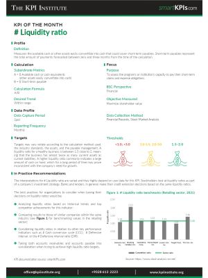 KPI of June: # Liquidity ratio