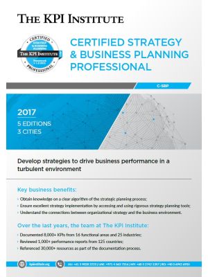 Certified Strategy and Business Planning Professional