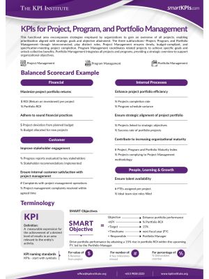 KPIs for Project Program Portfolio Management