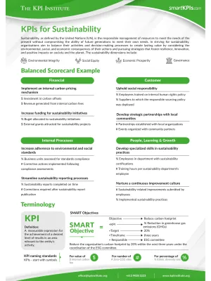 KPIs for Sustainability