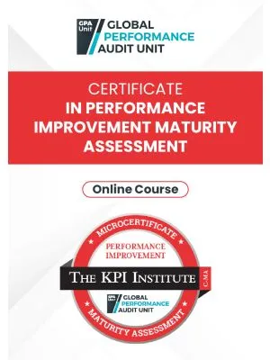 Certificate in Performance Improvement Maturity Assessment