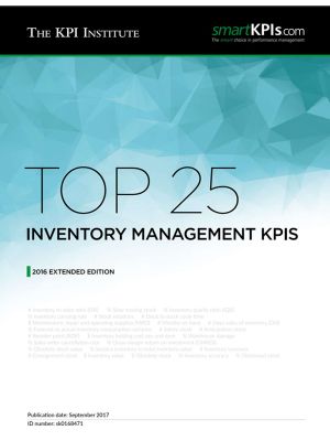 Top 25 Inventory Management KPIs 2016 Edition