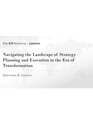 2024 State of Strategy Management Practice - Webinar Q&A Brochure