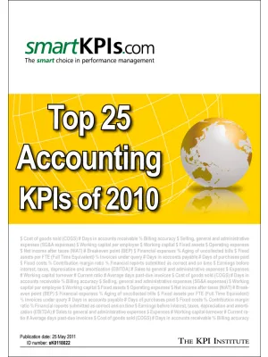 Top 25 Accounting KPIs of 2010