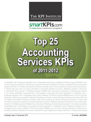 Top 25 Accounting Services KPIs of 2011-2012