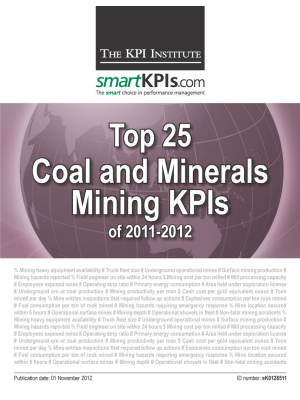 Top 25 Coal and Minerals Mining KPIs of 2011-2012