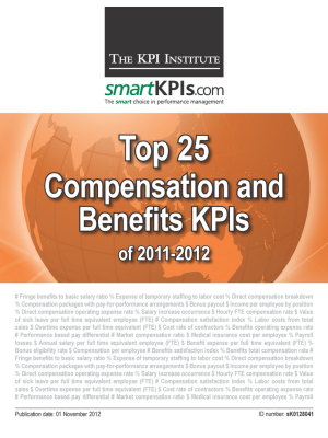 Top 25 Compensation and Benefits KPIs of 2011-2012