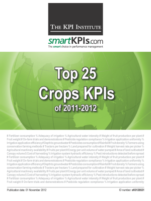 Top 25 Crops KPIs of 2011-2012
