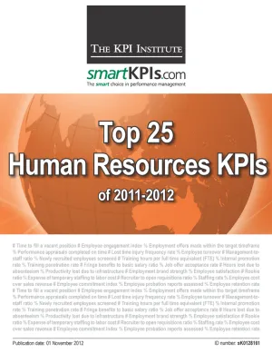 Top 25 HR KPIs of 2011-2012