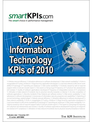 Top 25 Information Technology KPIs of 2010