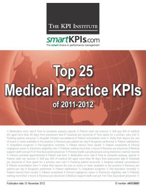 Top 25 Medical Practice KPIs of 2011-2012