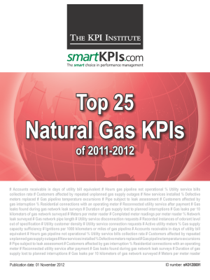 Top 25 Natural Gas KPIs of 2011-2012