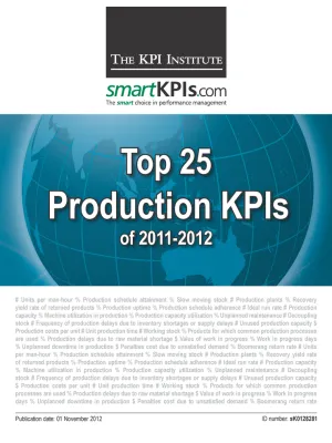 Top 25 Production KPIs of 2011-2012