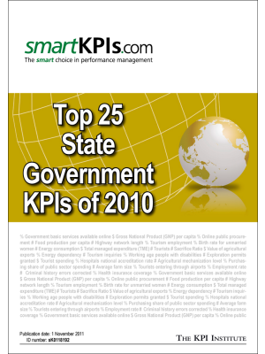Top 25 State Government KPIs of 2010