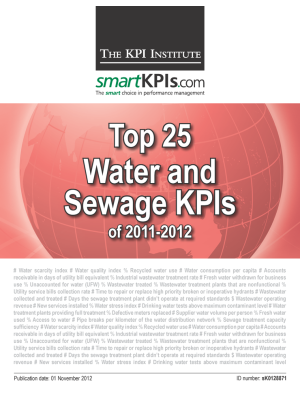 Top 25 Water and Sewage KPIs of 2011-2012