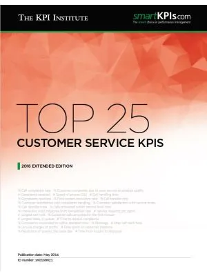 Top 25 Customer Service KPIs – 2016 Extended Edition 