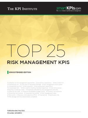 Top 25 Risk Management KPIs – 2016 Extended Edition