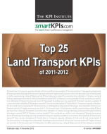 Top 25 Land Transport (Road & Rail) KPIs of 2011-2012