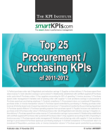 Top 25 Procurement / Purchasing KPIs of 2011-2012