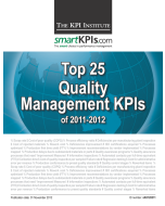Top 25 Quality Management KPIs of 2011-2012