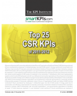 Top 25 CSR KPIs of 2011-2012