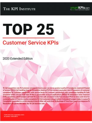 The Top 25 Customer Service KPIs – 2020 Extended Edition 