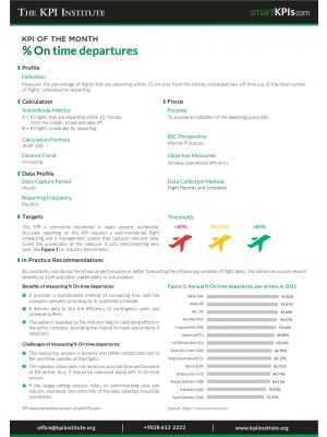 KPI of July: % On time departures
