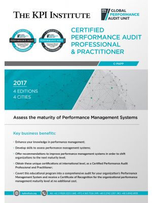 Certified Performance Audit Professional and Practitioner