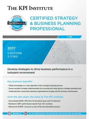 Certified Strategy and Business Planning Professional