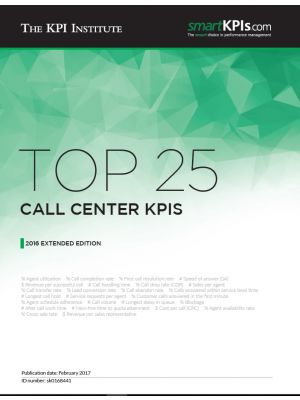 Top 25 Call Center KPIs - 2016 Extended Edition