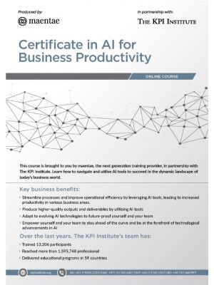 Certificate in AI for Business Productivity