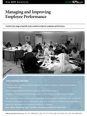 Managing and improving employee performance