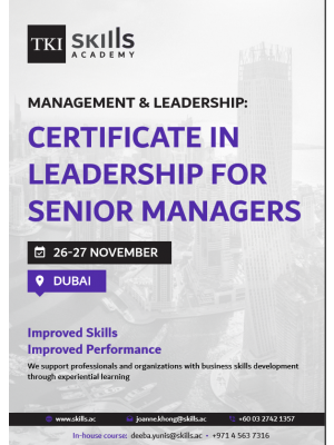 Certificate in Leadership for Senior Managers