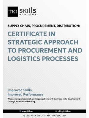 Certificate in Strategic Approach to Procurement and Logistics Processes