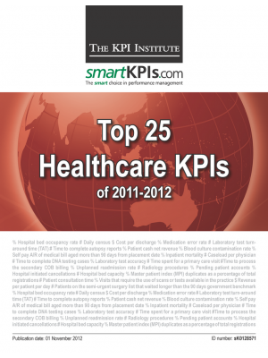 Top 25 Healthcare KPIs of 2011-2012