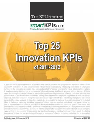 Top 25 Innovation KPIs of 2011-2012