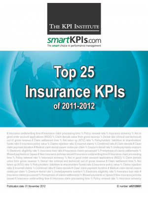 Top 25 Insurance KPIs of 2011-2012