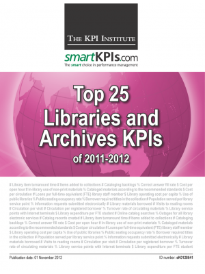 Top 25 Libraries and Archives KPIs of 2011-2012
