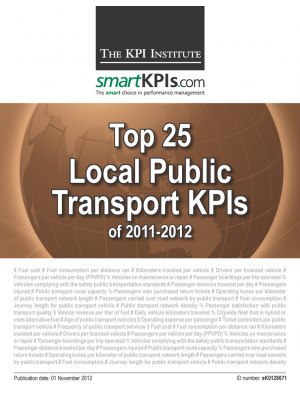 Top 25 Local Public Transport KPIs of 2011-2012