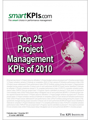 Top 25 Project Management KPIs of 2010