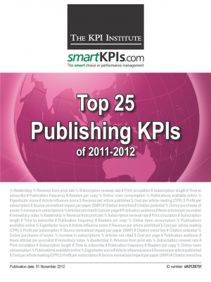 Top 25 Publishing KPIs of 2011-2012