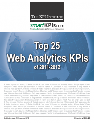 Top 25 Web Analytics KPIs of 2011-2012