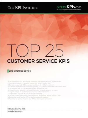 Top 25 Customer Service KPIs – 2016 Extended Edition 