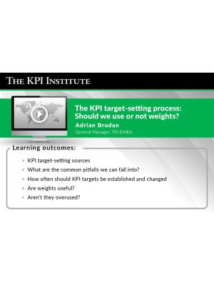 The KPI target-setting process: Should we use or not weights?