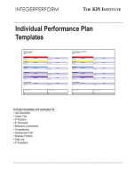 Individual Performance Plan Templates
