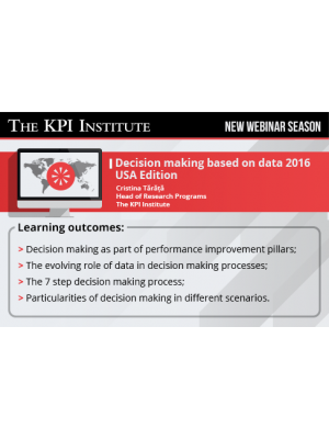 Decision making based on data 2016 USA Edition