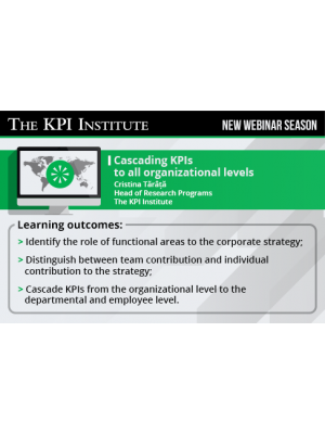 Cascading KPIs to all organizational levels 2016 Global Edition