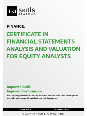 Certificate in Financial Statements Analysis and Valuation for Equity Analysts