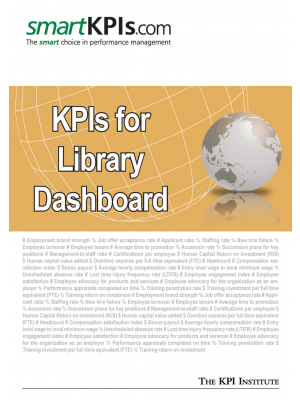 KPIs for Library Dashboard