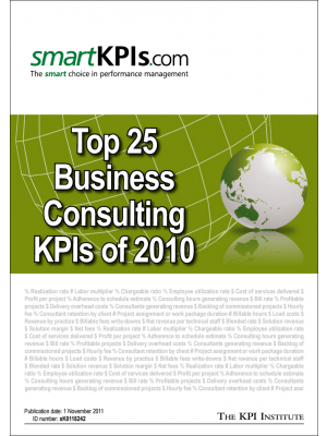 Top 25 Business Consulting KPIs of 2010